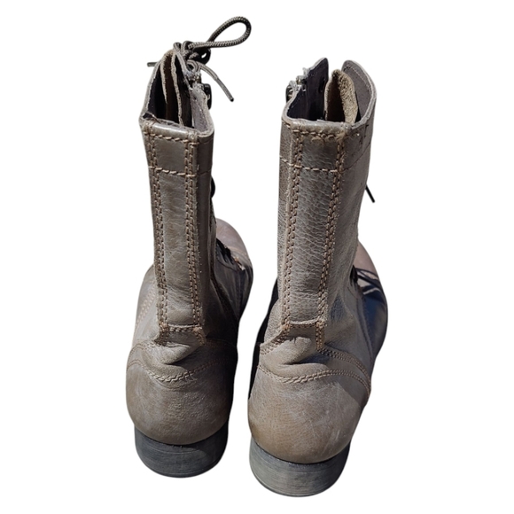 Steve Madden Leather Combat Boots - Picture 4 of 6